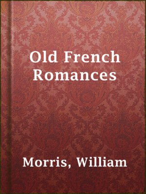 cover image of Old French Romances